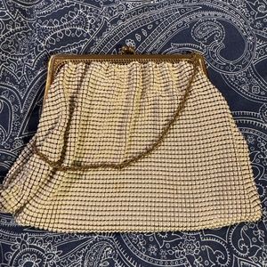 Vintage metallic clutch